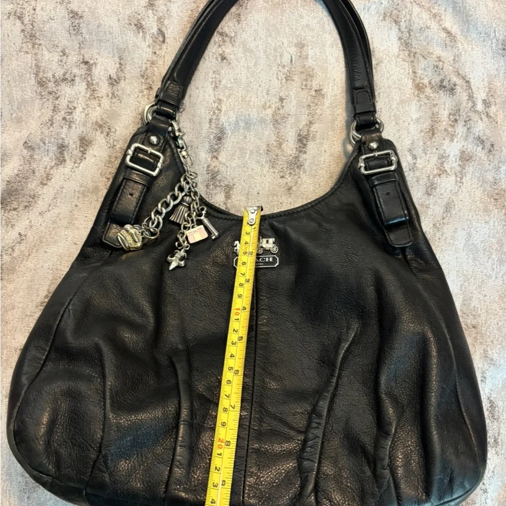 Coach Black Shoulder Bag with Silver Hardware - Picture 7 of 9
